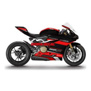 Sticker Decal Ducati 1199 Black red
