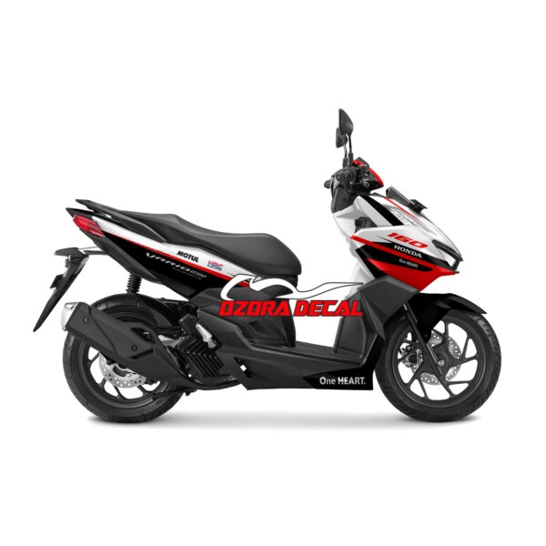 Sticker Decal Honda Vario 160 White Black Red