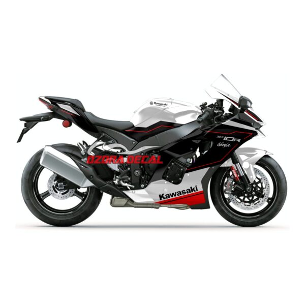 Decal Kawasaki ZX10R Livery KRT White