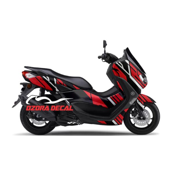 Sticker Decal Yamaha Nmax Red Black